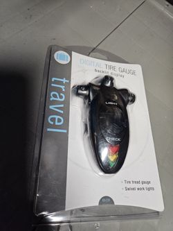 Tire and Tread Pressure Gauge (with LED Flashlight)