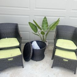 Outdoor Wicker Patio Set