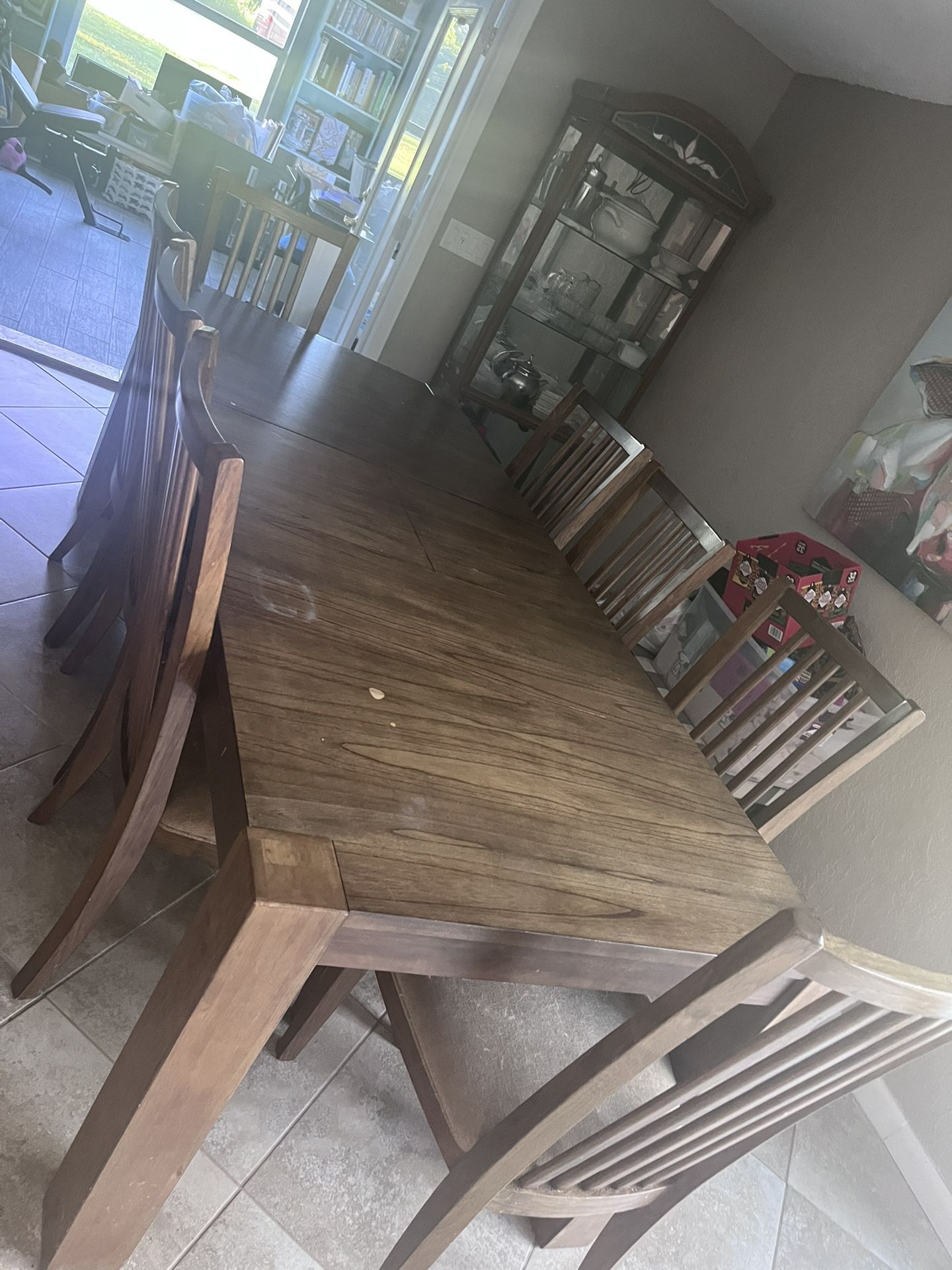 Dining Room Table With Chairs And Bench $250 OBO