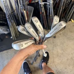 Power Bilt ! H & B Grand Slam 4-P LEFT HANDED! (missing 7 Iron) Reg Flex
