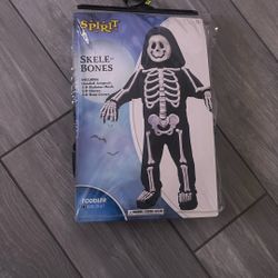 Kids Skeleton Costume Size 3-4t