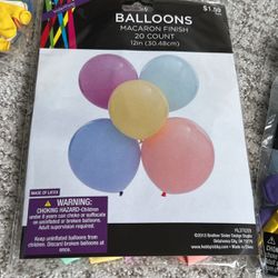 Assorted balloons 