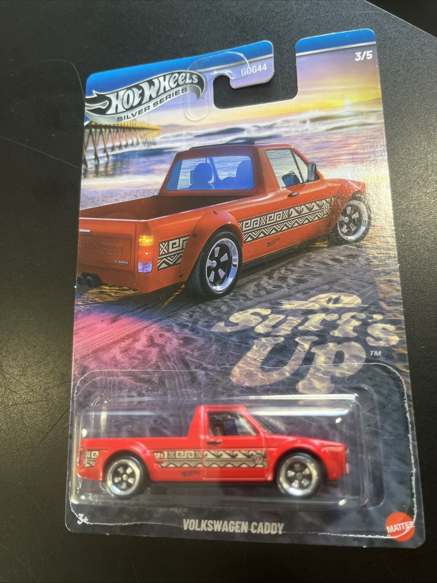 2025 HOT WHEELS Silver Series SURFS UP #3 VOLKSWAGEN CADDY RED 3/5