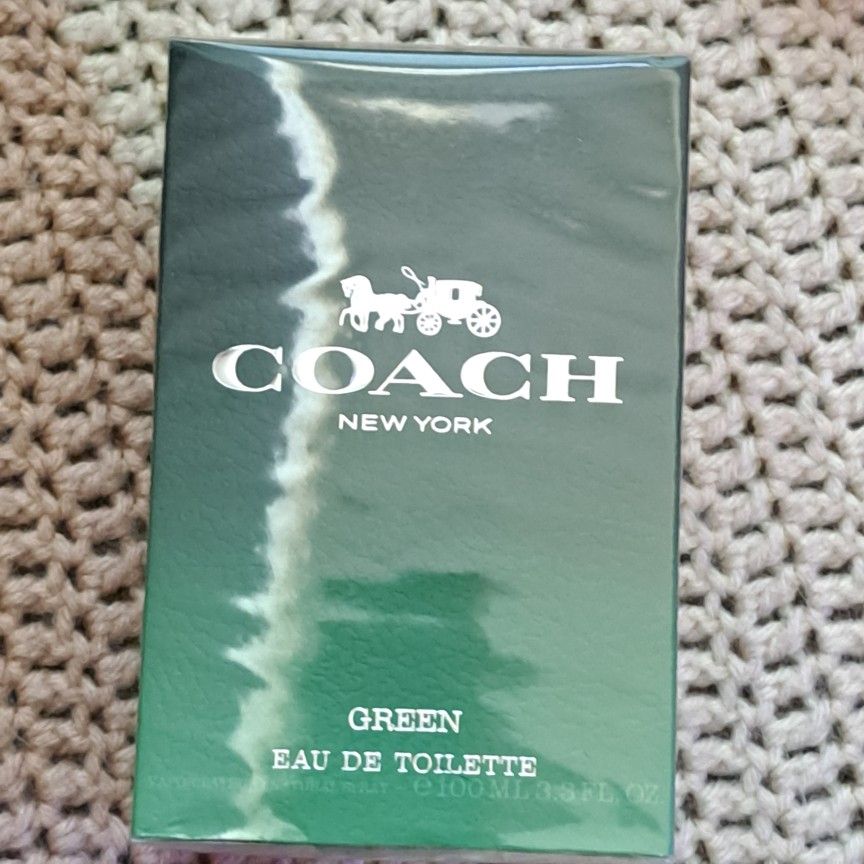 NEW & SEALED " COACH GREEN MEN'S 3.3 OZ SPRAY 45$