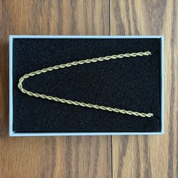 NEW Jaxxon 14k Gold Plated Rope Chain