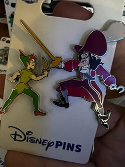 Peter Pan and Captain Hook pin