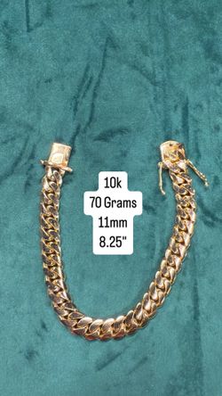 10K Cuban Link Bracelet Solid Gold