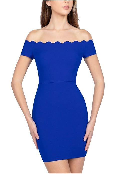 Blue cold shoulder lace