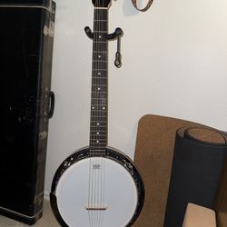 Ashthorpe 6-String Banjo - Full Size- Closed Back 