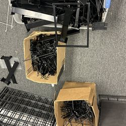 📦 Retail Display Gridwall Shelves, Hooks & Hardware – Large Lot