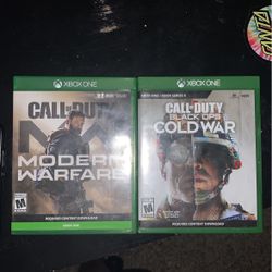 COD Modern Warfare(2019) and COD Cold War for xbox
