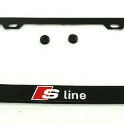 NEW AUDI S-LINE LICENSE PLATE FRAMES