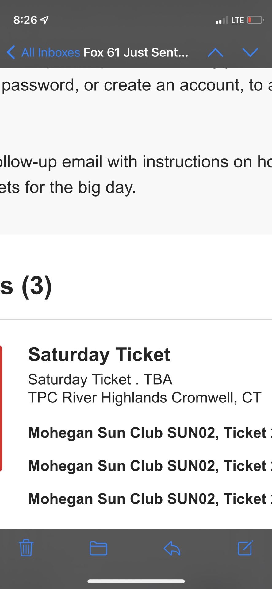 4 Travelers Championship Tickets Mohegan Sun Tent