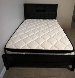 Full size bed frame and stand