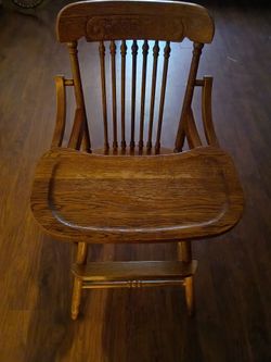 Wooden high chair