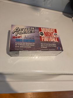 1993 Action Packed Monday Night Football Card Box