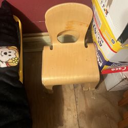 Toddler Wood Chair