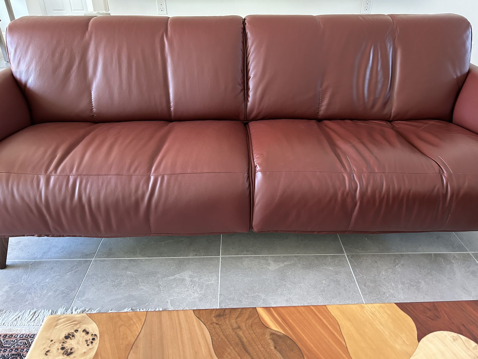 Natuzzi Talento B993 Series Leather sofa set - Great Condition!