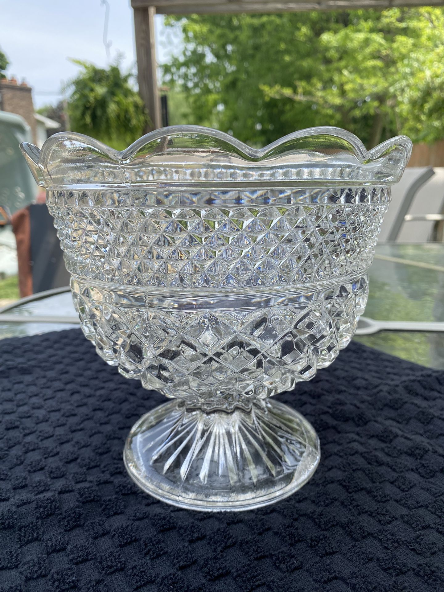 Crystal Serving Or Fruit Bowl