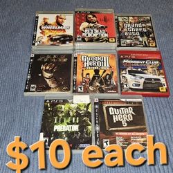 Playstation 3 Ps3 Games $10 Each