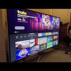 60 Inch TV Smart TV, No Remote