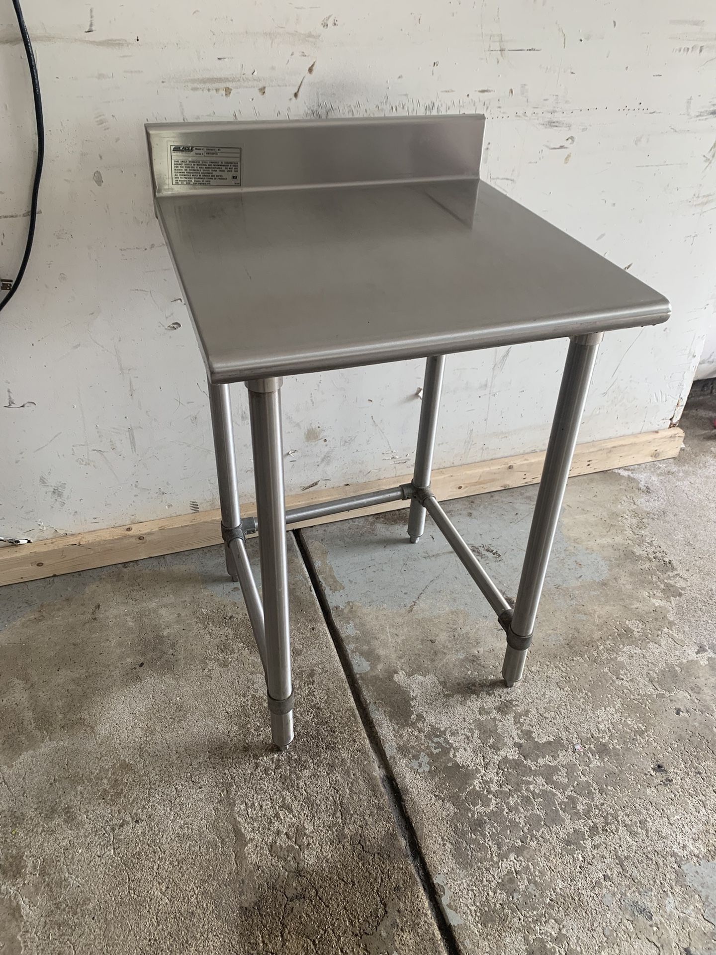 24x24 Stainless Steel Prep Table