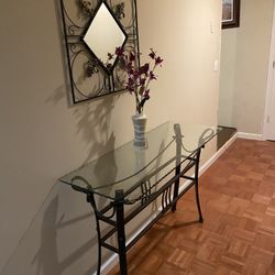 Foyer Hallway (Entryway) Table & Mirror