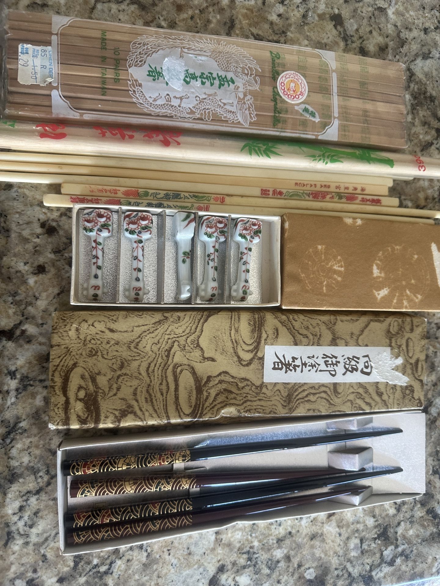 Vintage chopstick lot
