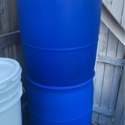 Plastic Barrels. $40 Each