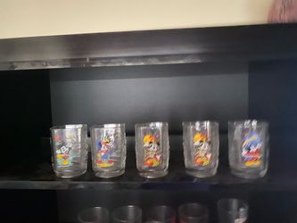 McDonald's Disney Mickey Mouse Collector Glasses Set of 5