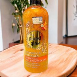 THE PUREST GLOW NIACINAMIDE & GINSENG LIGHTENING SCRUB SHOWER GEL