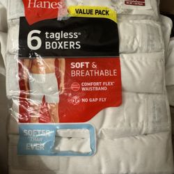 New Hanes 6 Pack Tables Boxers