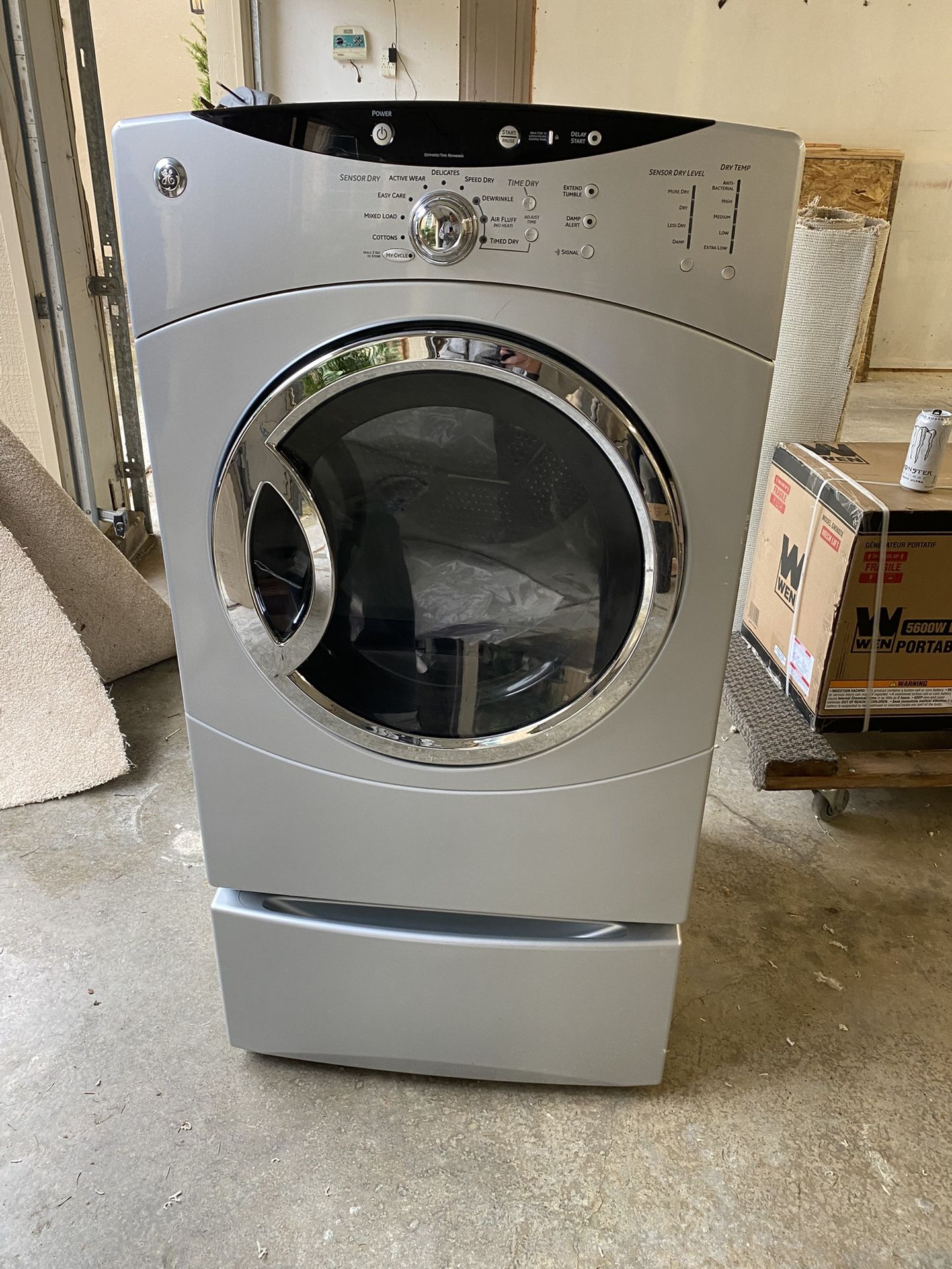 GE Front Load Dryer & Pedestal