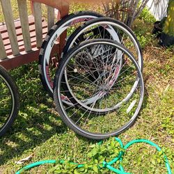 Bike Frames wheels and misc. parts