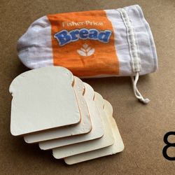 Vintage Fisher-Price Play Bread Food 6 Piece Sets