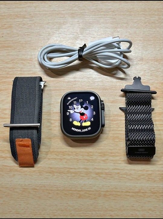 Apple Watch Ultra 2 49MM GPS + LTE – Titanium Milanese Loop & Trail Loop