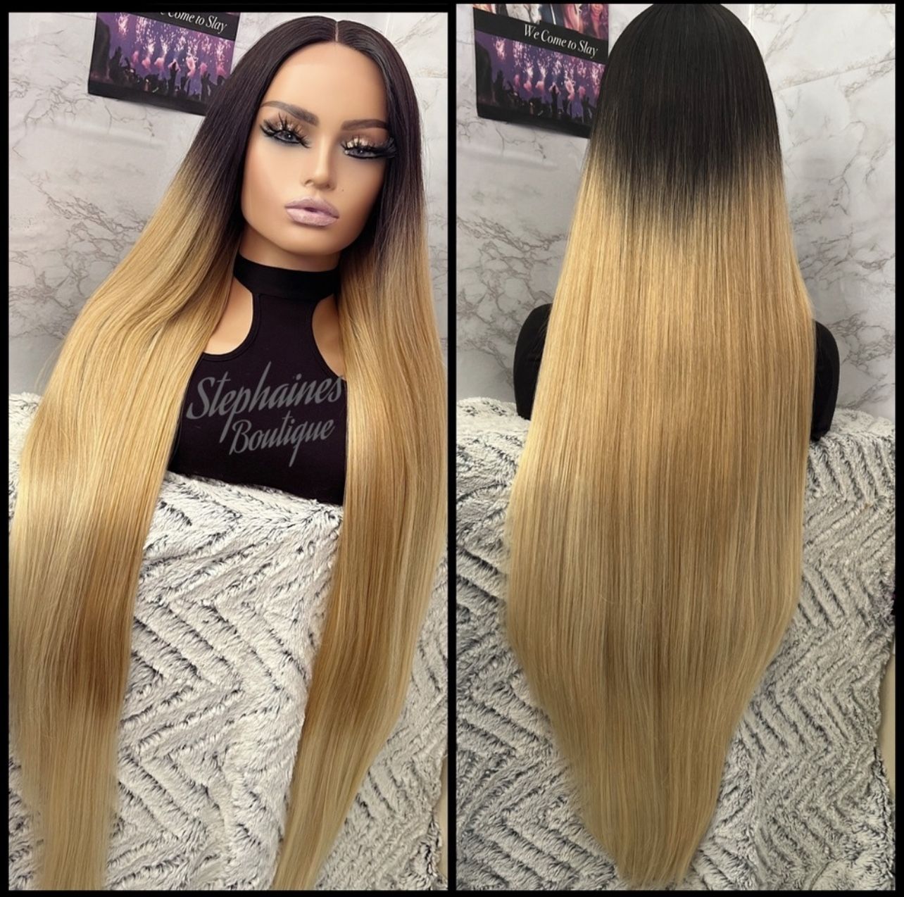 Human Hair Blended Lace Front Wig