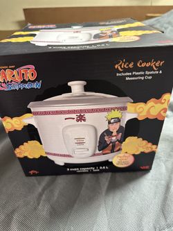 Naruto Shippuden Rice Cooker W/ Spatula Measuring Cup NIB