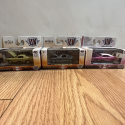 M2 Machines Chase Detroit Muscle Mustang Fastback Mercury Cougar Pink Charger Daytona