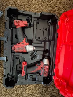 Milwaukee 1/4 hex and 3/8 impact gun