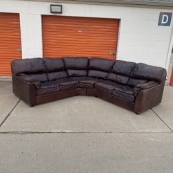 FREE DELIVERY!! Leather Sectional