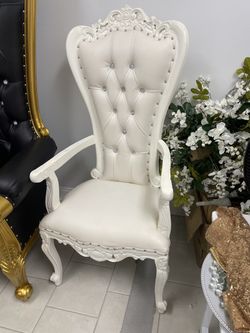 White Throne Chair For Sale