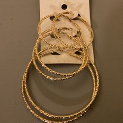 Large Gold Hoop Earrings
