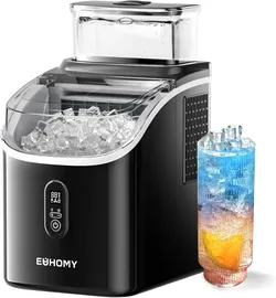 Countertop Ice Maker, EUHOMY Clear Ice Cube Maker  with 1.5L Top Tank, 34Lbs/Day, NEW 
D5-T57
Brand new in box 
16Pcs Cubes in 7 Mins, 2 Ways to Add W