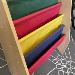 KidKraft Sling Bookshelf Primary Colors