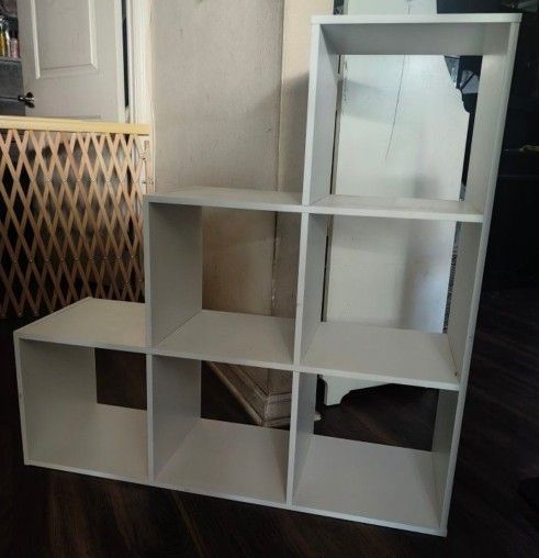  Book  Organizer Shelf White 