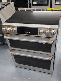 Brand new ge Café Double Oven induction Electric Range Stainless Steel