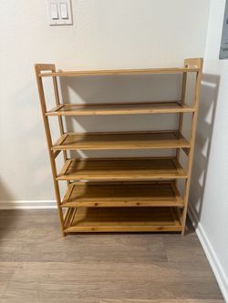 6-Tier Bamboo Shoe Rack