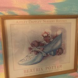 Authentic Framed Beatrix Potter Art 