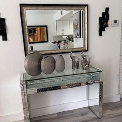 Recibidor De Vidrio En Espejo En Estado Nuevo